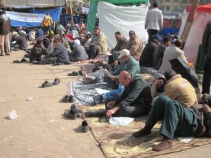 Place Tahrir occupée